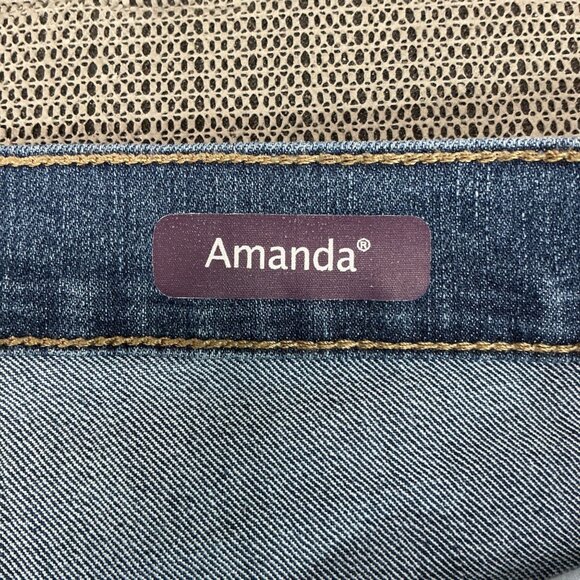 Gloria Vanderbilt Amanda Womens Size 18W Blue Mid-Rise Classic Fit Denim Jeans - Picture 4 of 11